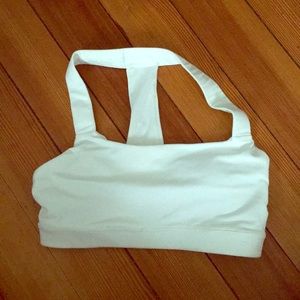 White sports bra